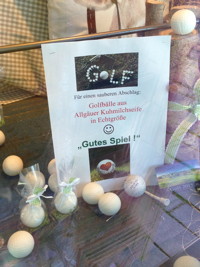 Stadtsp 2 Elsas Kuhstall, Seife in Golfballform